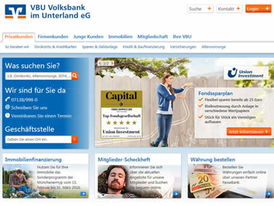 VBU Volksbank im Unterland eG VBU Volksbank im Unterland eG